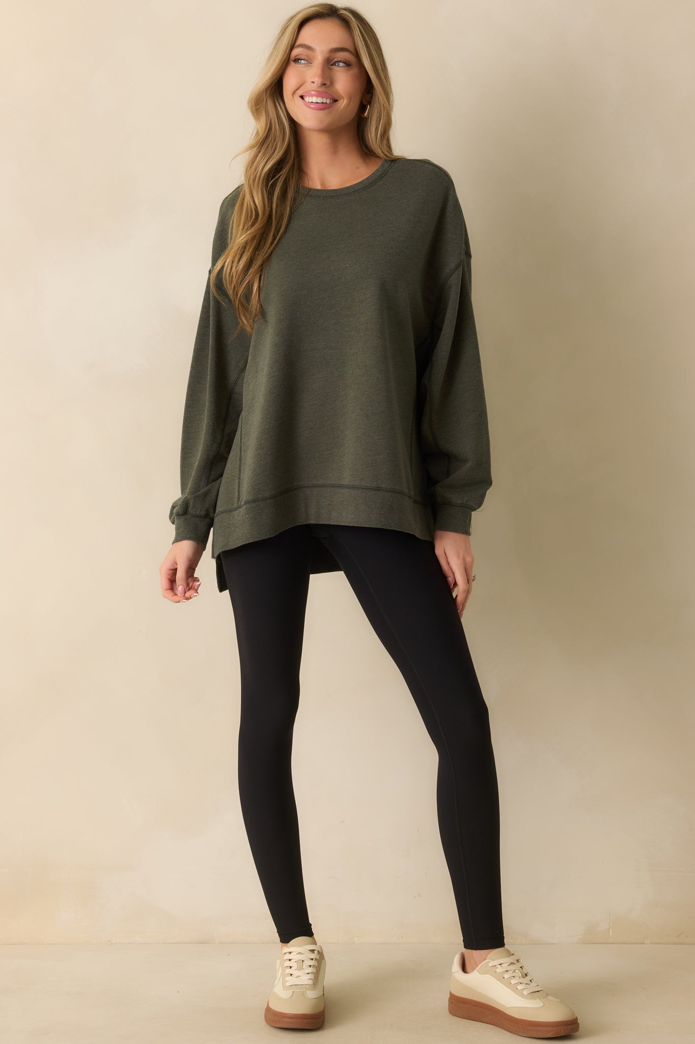 Z Supply Sage Green Modern Weekender Sweatshirt