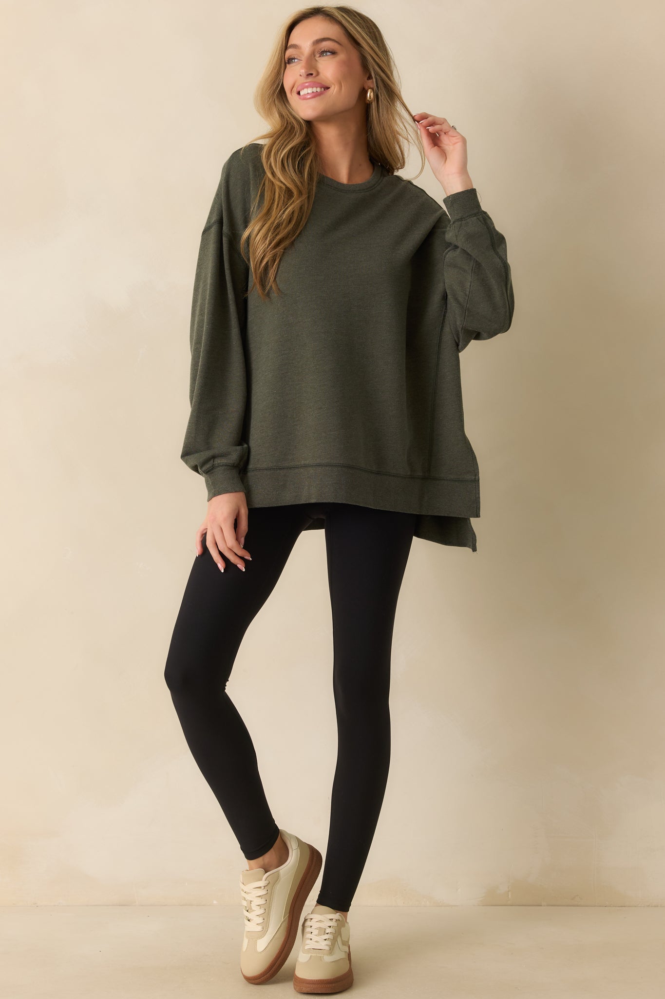 Z Supply Sage Green Modern Weekender Sweatshirt