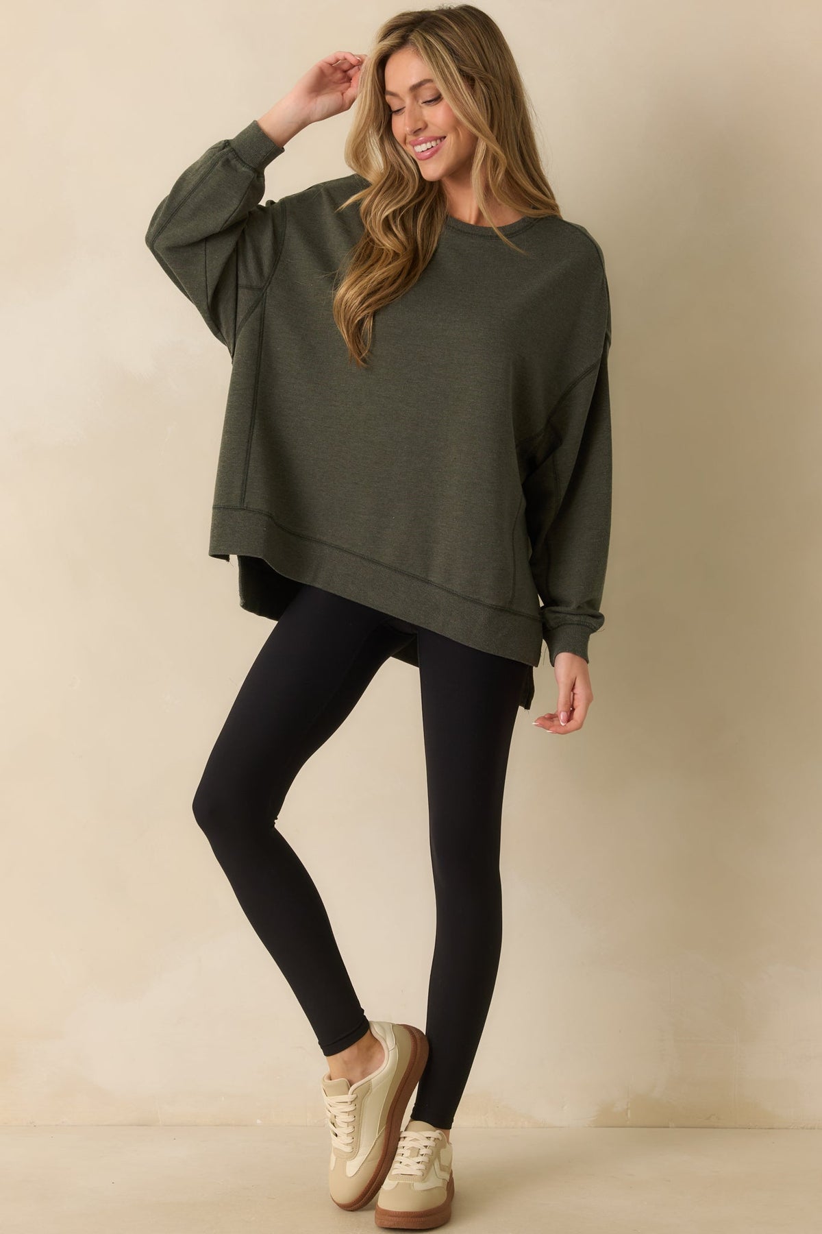 Z Supply Sage Green Modern Weekender Sweatshirt