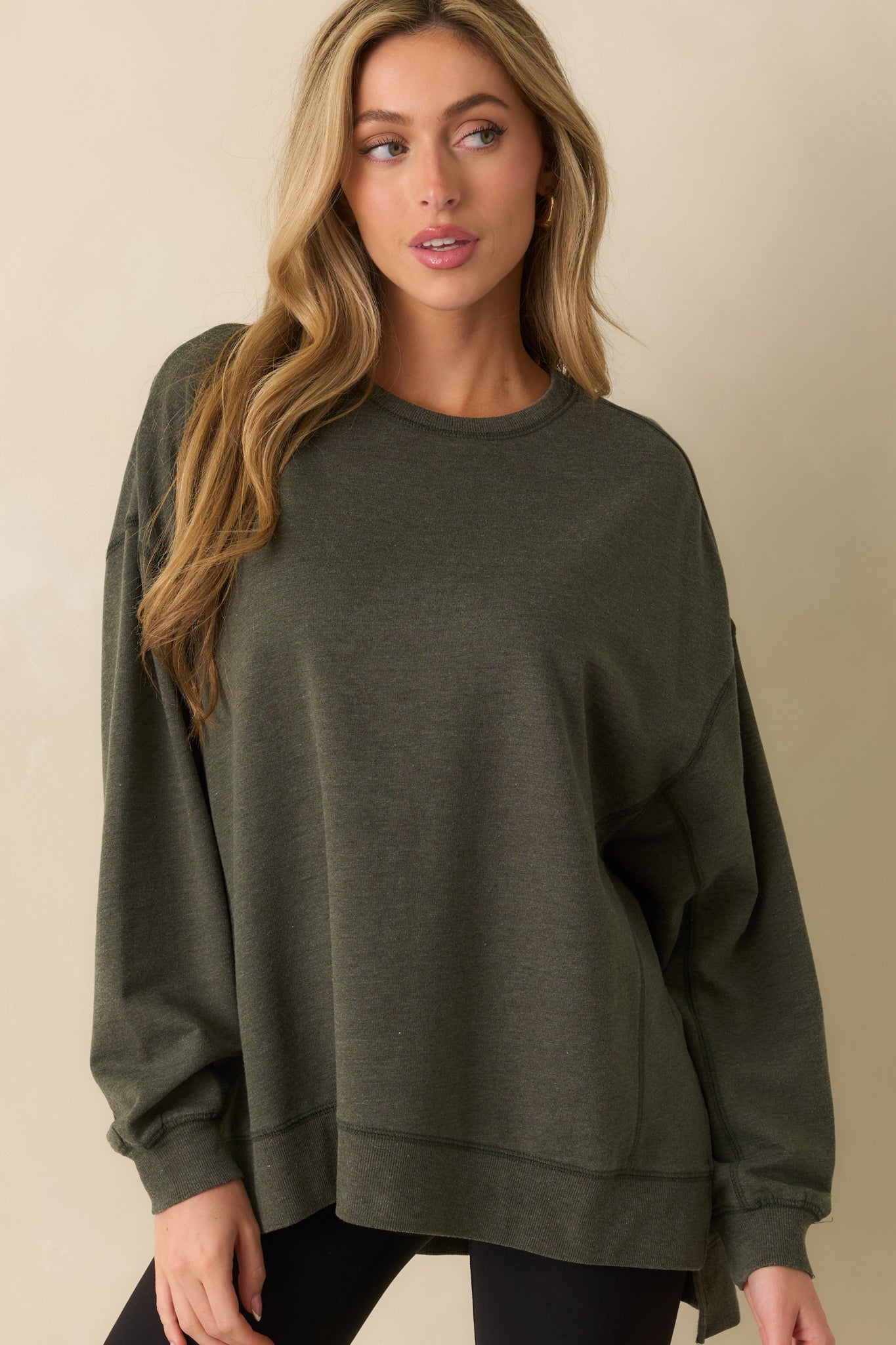 Z Supply Sage Green Modern Weekender Sweatshirt
