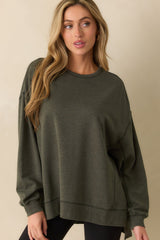 Z Supply Sage Green Modern Weekender Sweatshirt