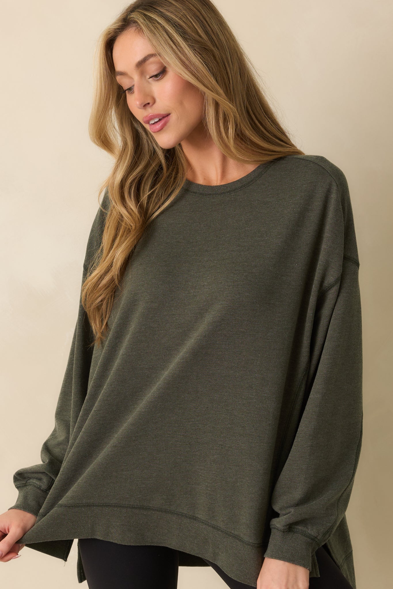 Z Supply Sage Green Modern Weekender Sweatshirt