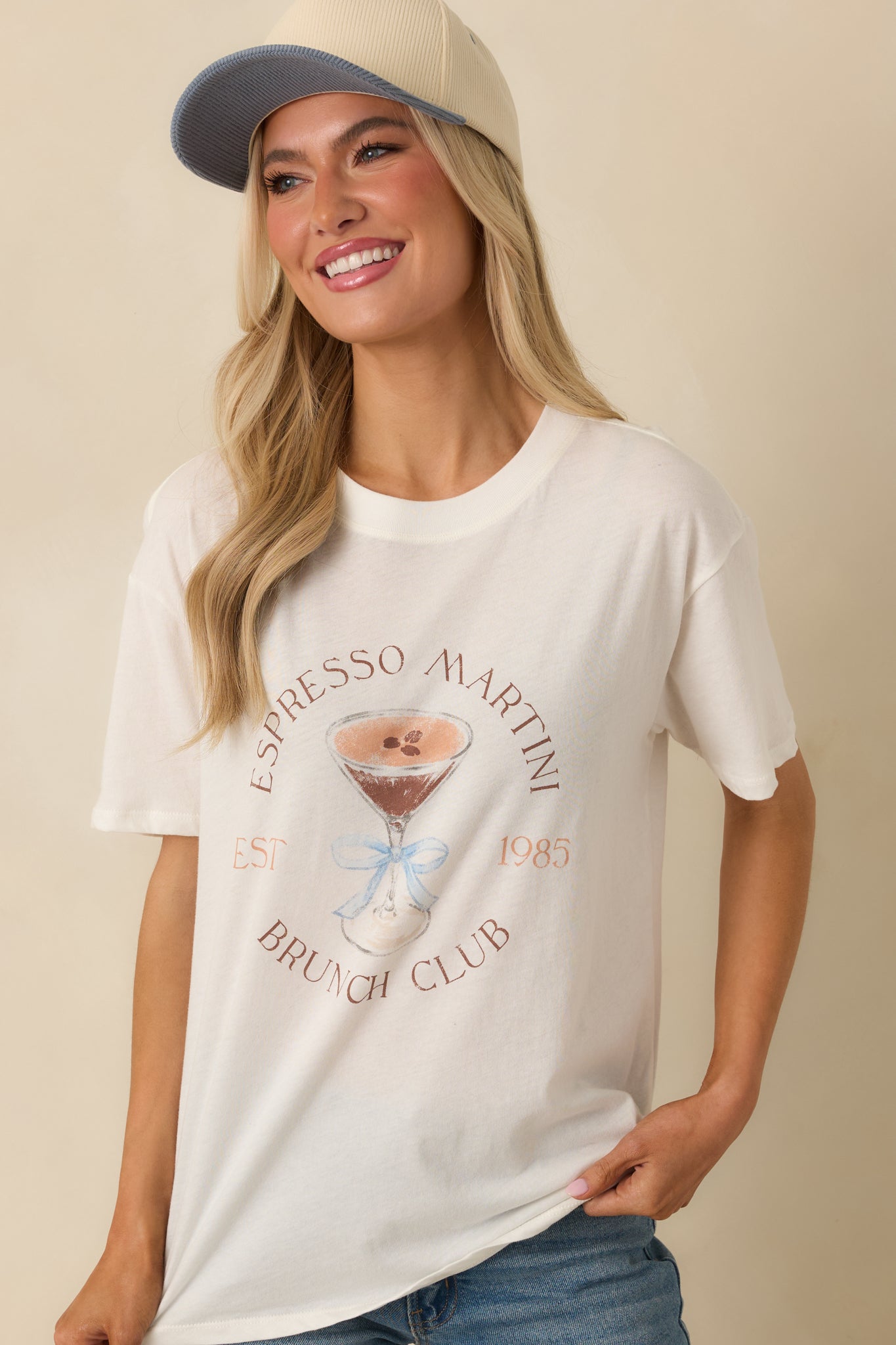 Z Supply Vanilla Ice Espresso Martini Cotton Boyfriend Tee