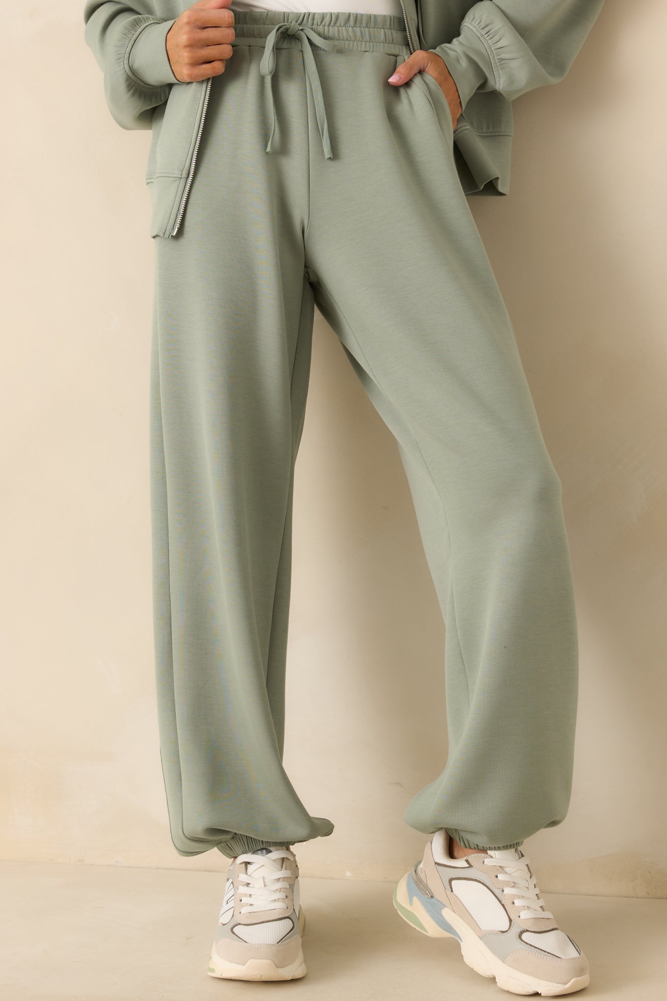 Running Errands Sage Green Joggers