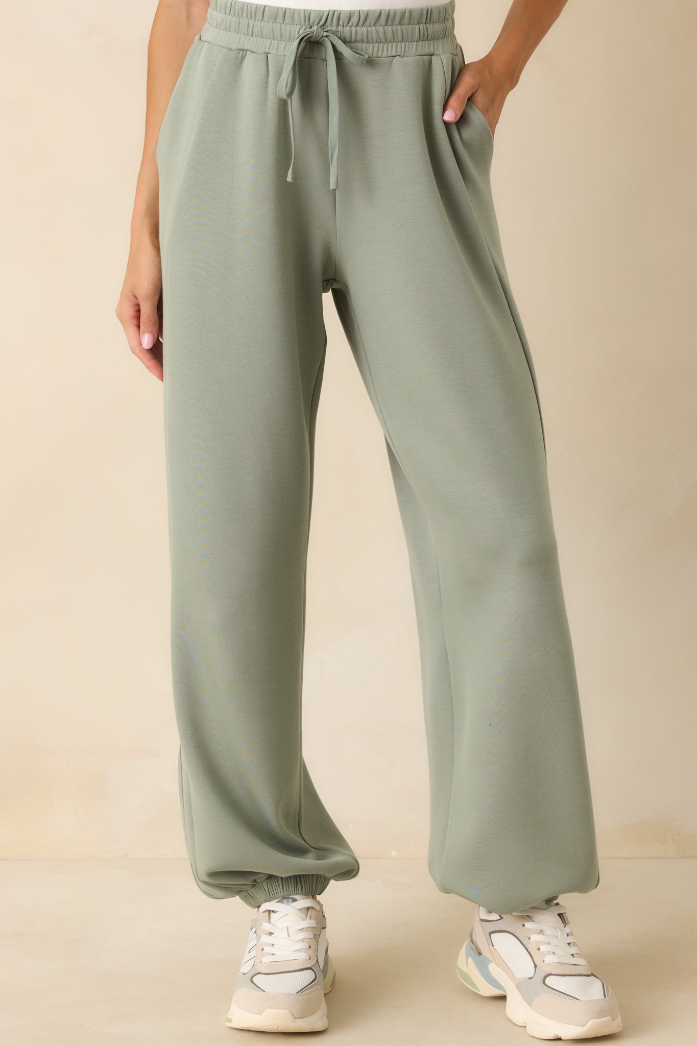 Running Errands Sage Green Joggers