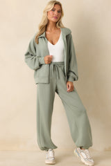 Running Errands Sage Green Joggers