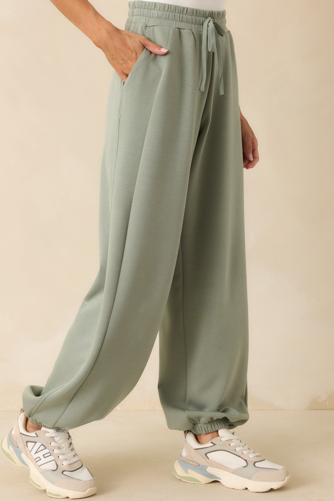 Running Errands Sage Green Joggers