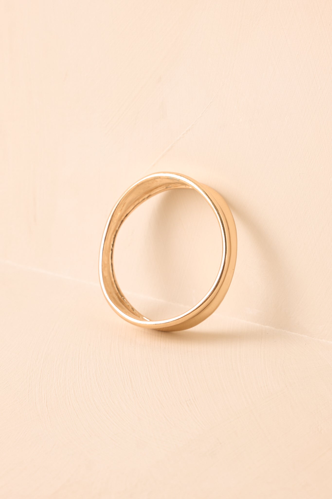 Shifting Shape Gold Sculptural Bangle Bracelet