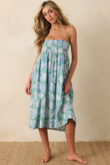 Paradisa Siesta Key Oceana Blue Multi Convertible Skirt Dress
