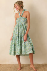 Paradisa Merritt Island Seaglass Green Convertible Cotton Skirt Dress
