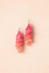 Layered in Love Pink Ombre Drop Earrings