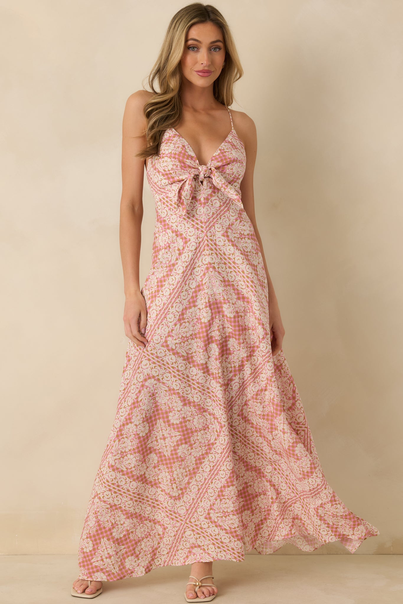 Hibiscus Hideaway Rose Pink Floral Maxi Dress