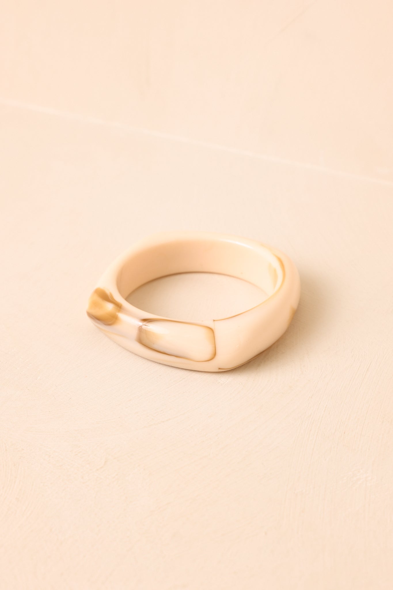 Serendipity Ivory Marbled Resin Bangle