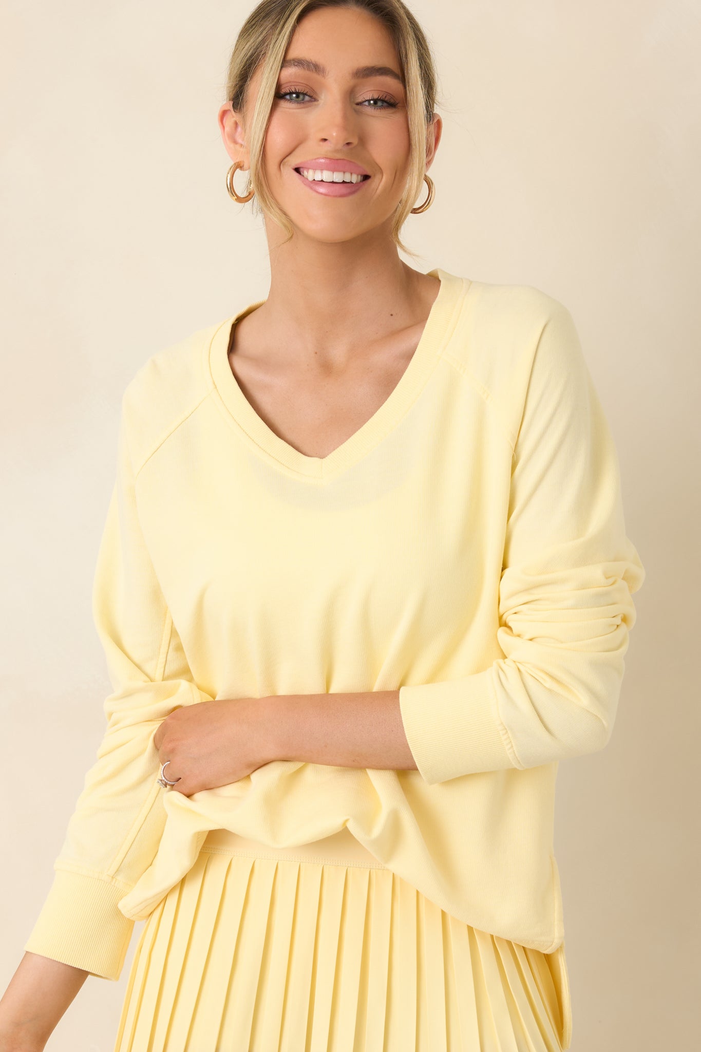 Z Supply Sunnyside Yellow Weekender V-Neck