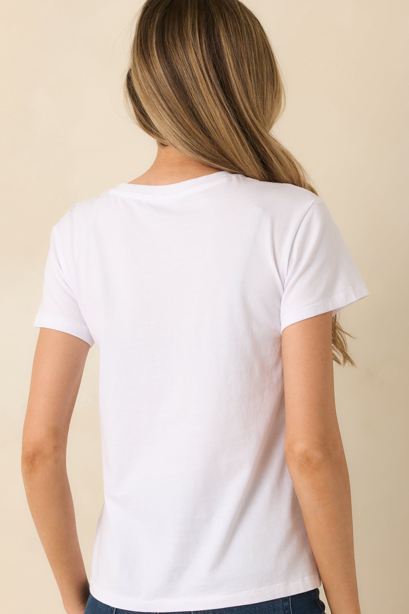 Back to Basics White Cotton Classic Tee