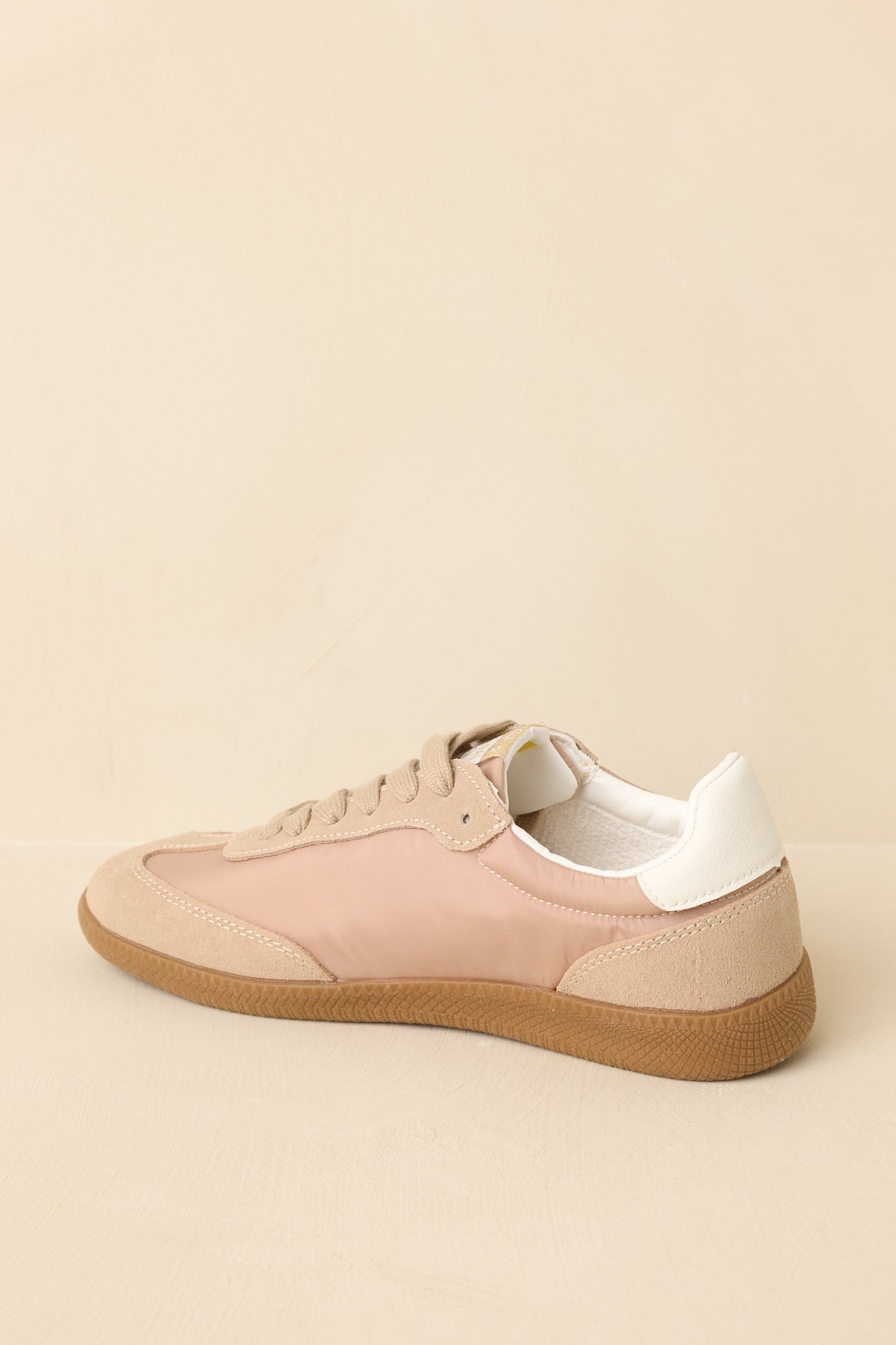 Vintage Havana Nadia Taupe Suede Lace-Up Sneakers