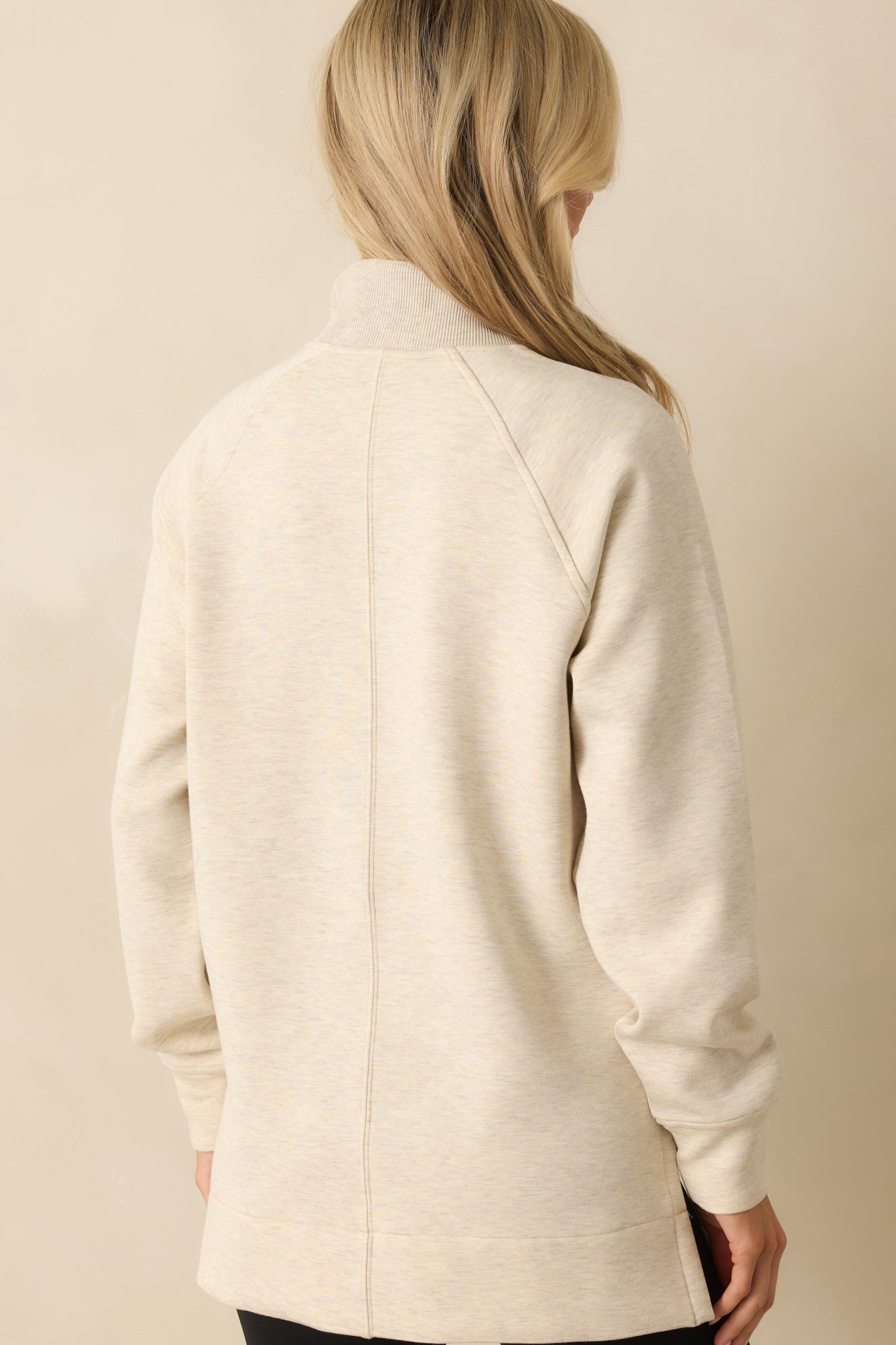 SPANX AirEssentials® Ivory Brushed Half Zip Tunic