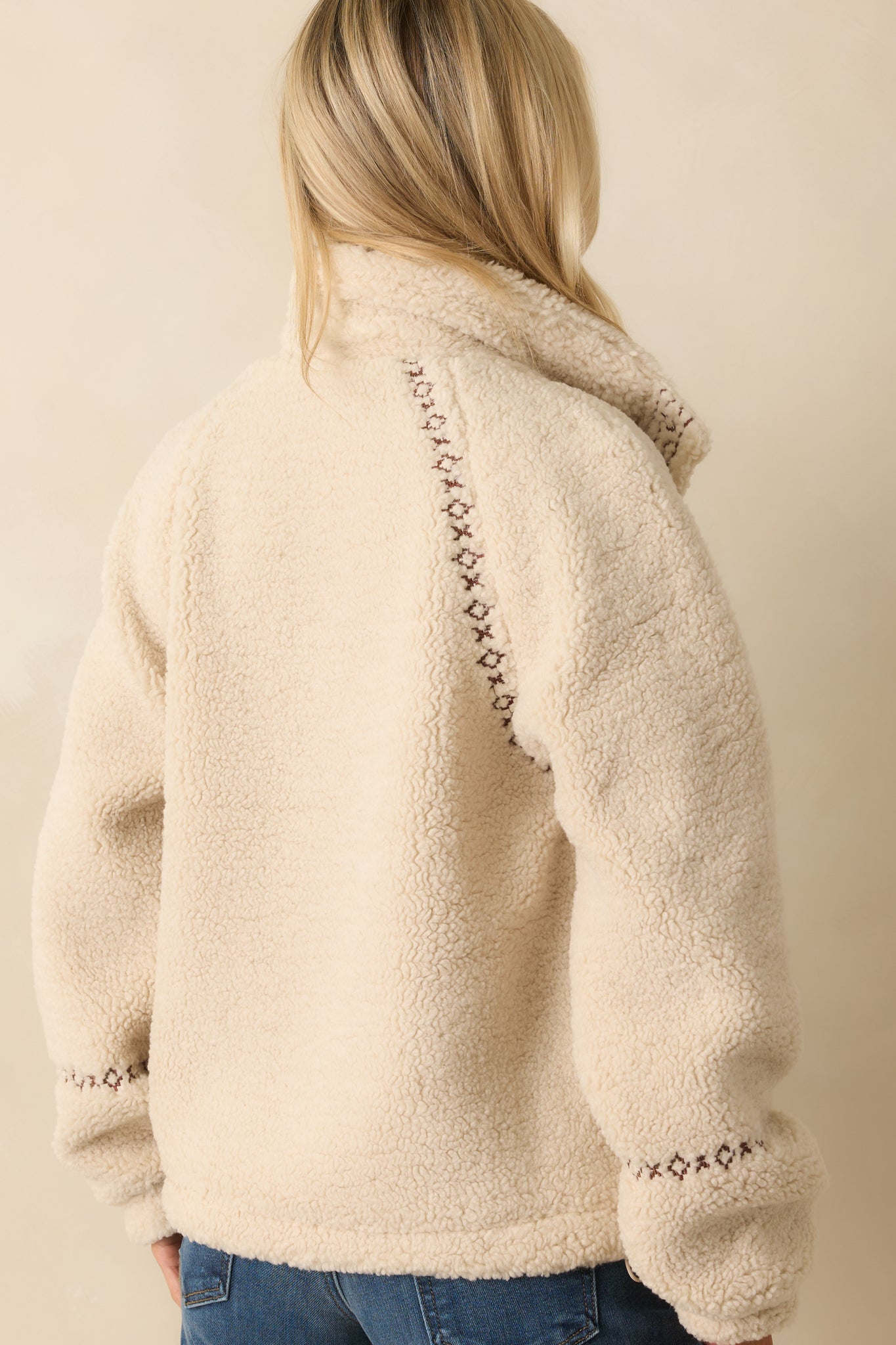 Thread & Supply Ivory Sherpa Denver Jacket