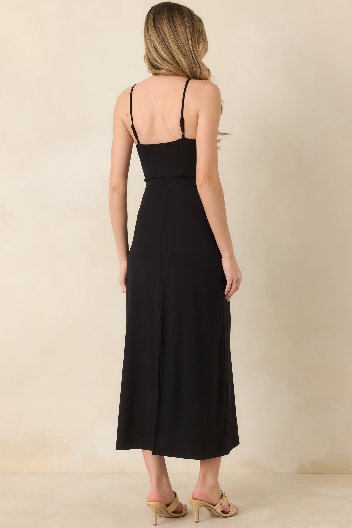 Z Supply Black Astoria Halter Maxi Dress