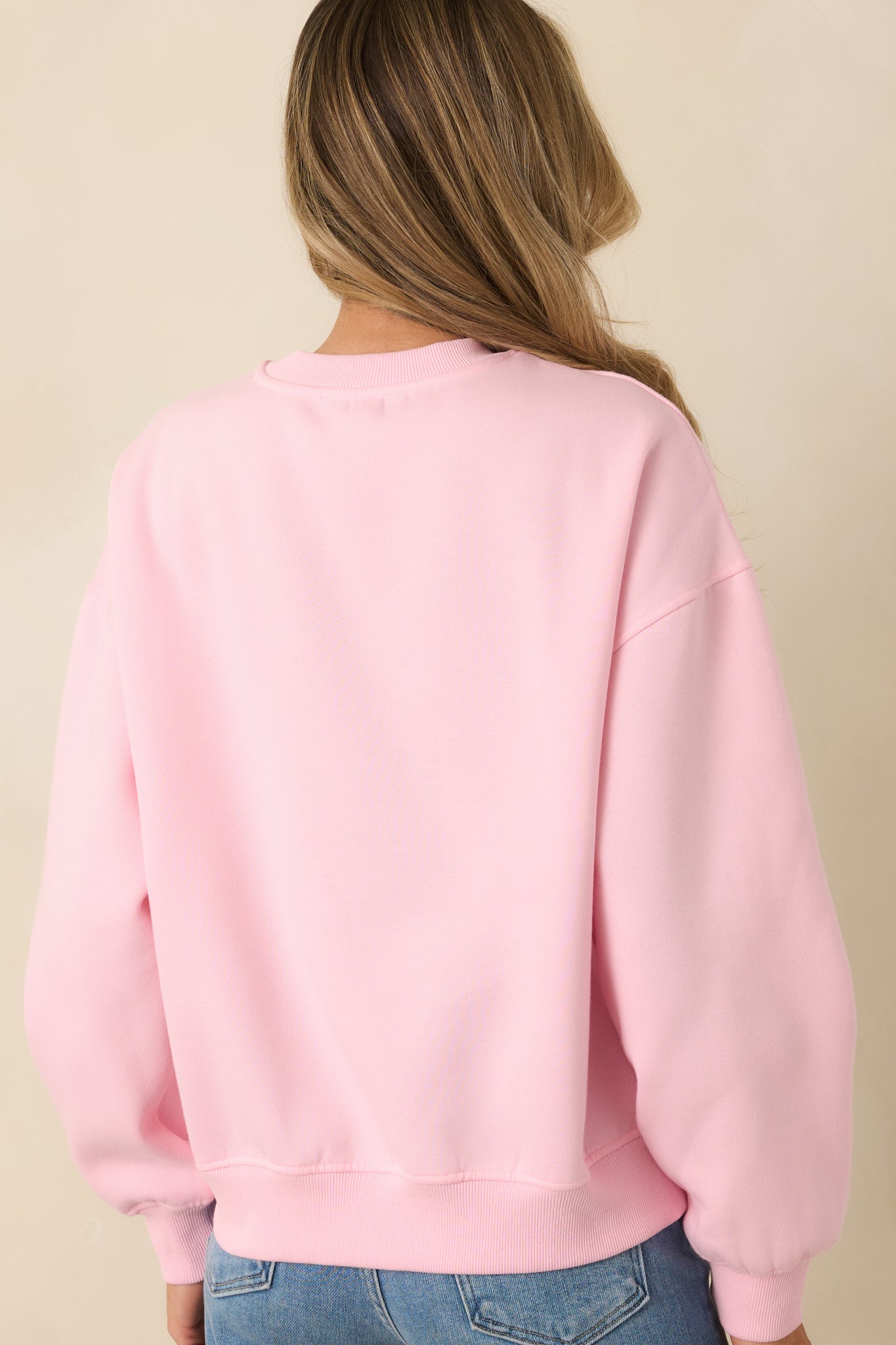 Too Pretty For This Pink Crewneck Sweatshirt