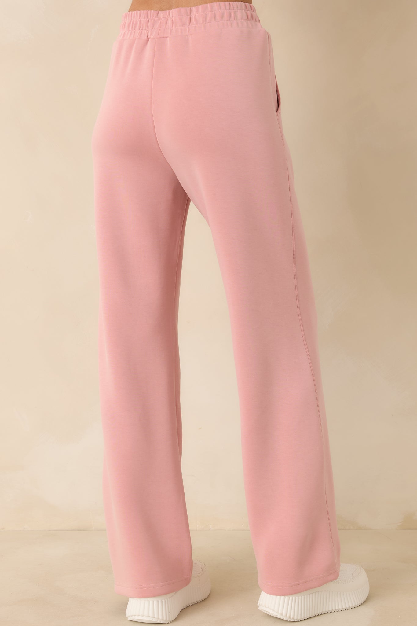 Nothing Extra Powder Pink Wide Leg Sweatpants