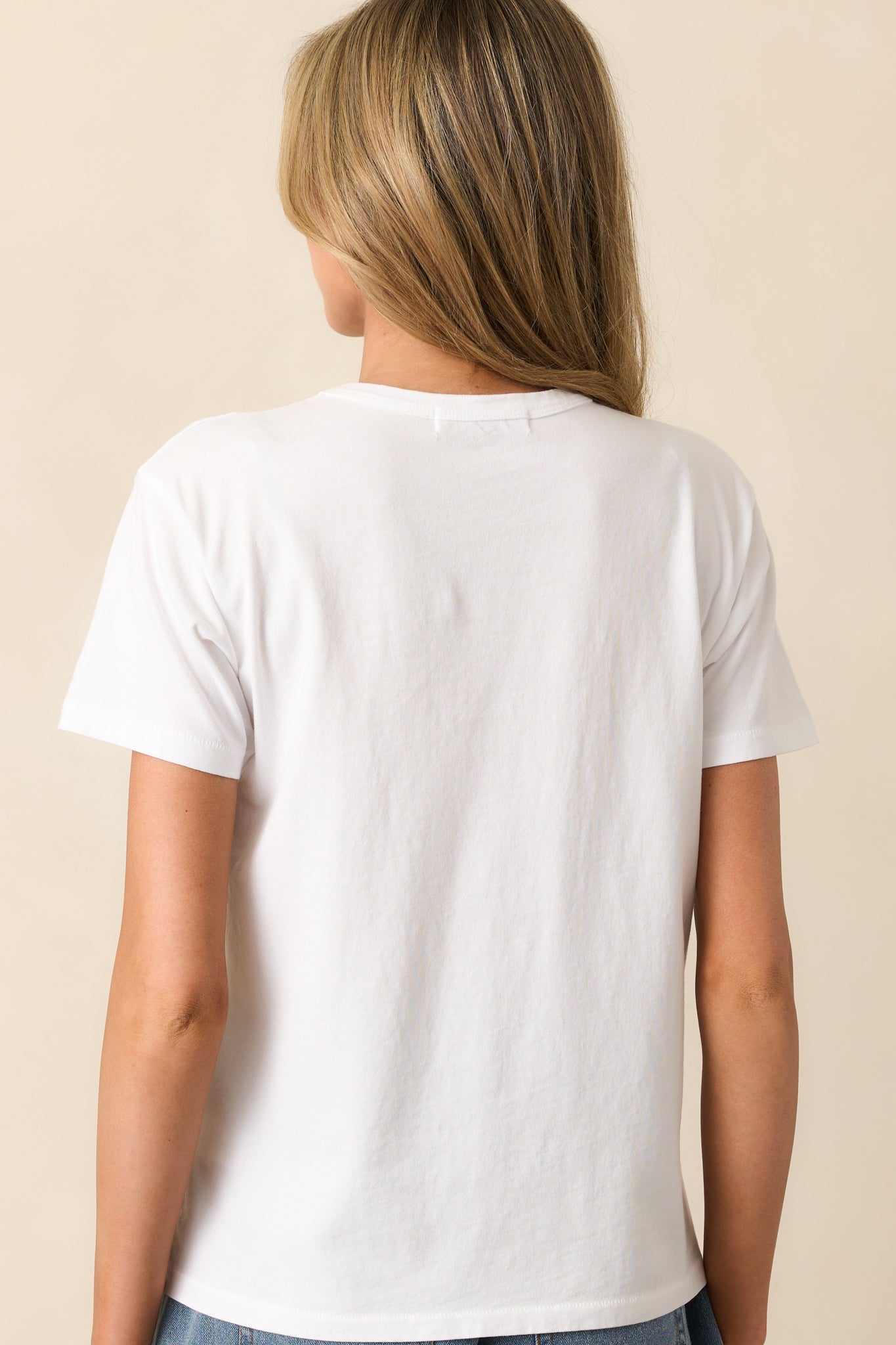 Blondie Bleach White Atomic Ringer Tee