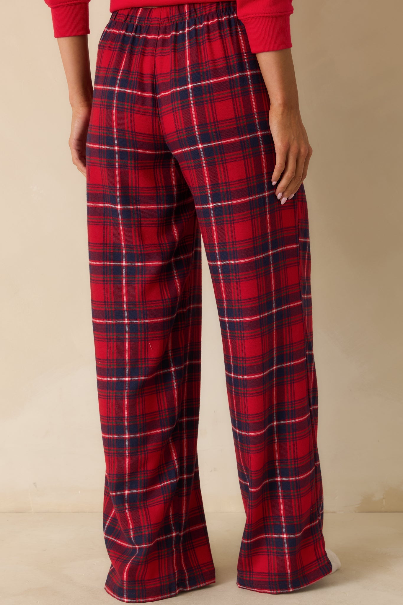 Z Supply Haute Red Hangout Plaid Pajama Pants