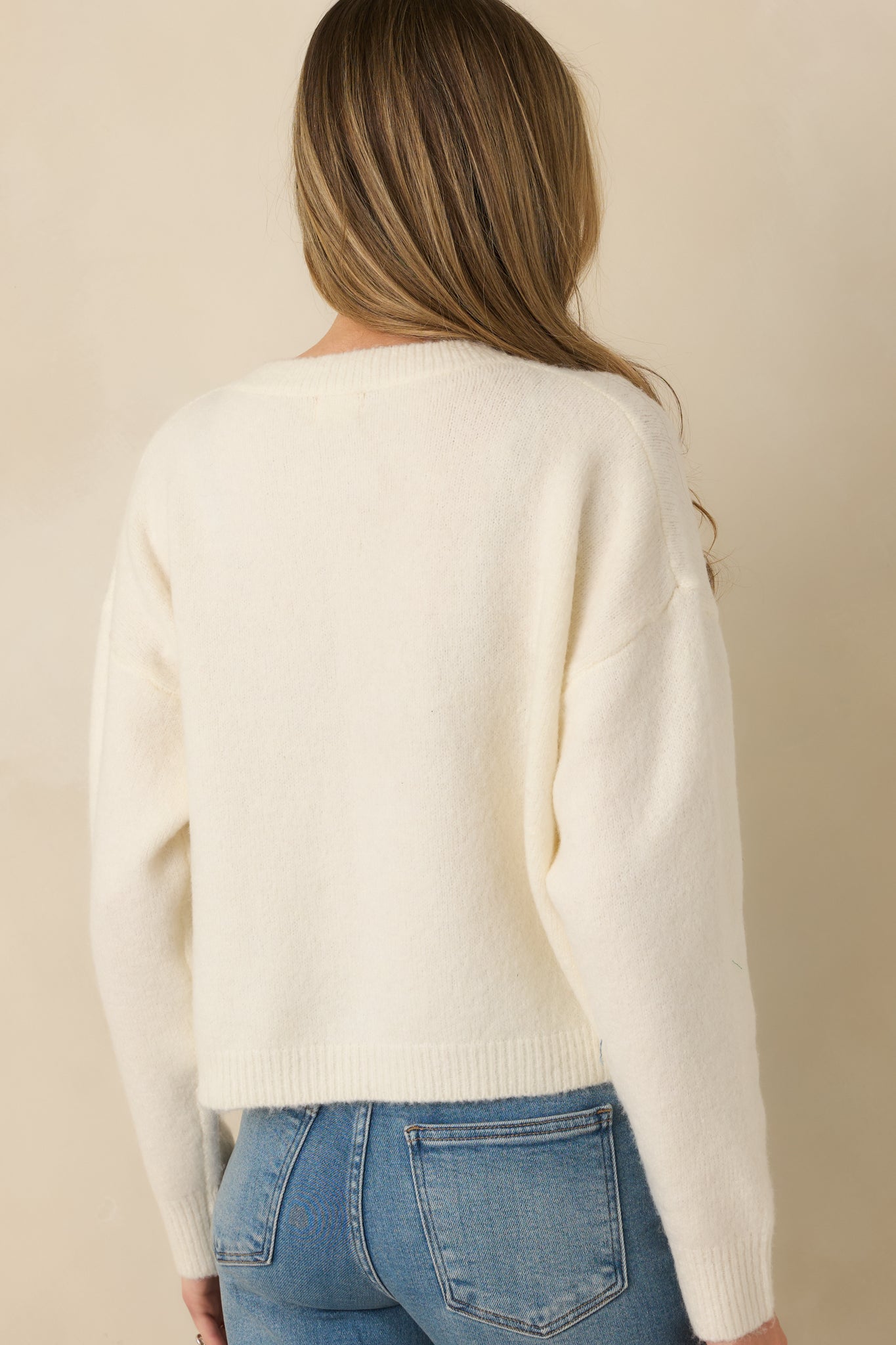 Catch the Breeze Ivory Sailboat Knit Button Front Cardigan Sweater