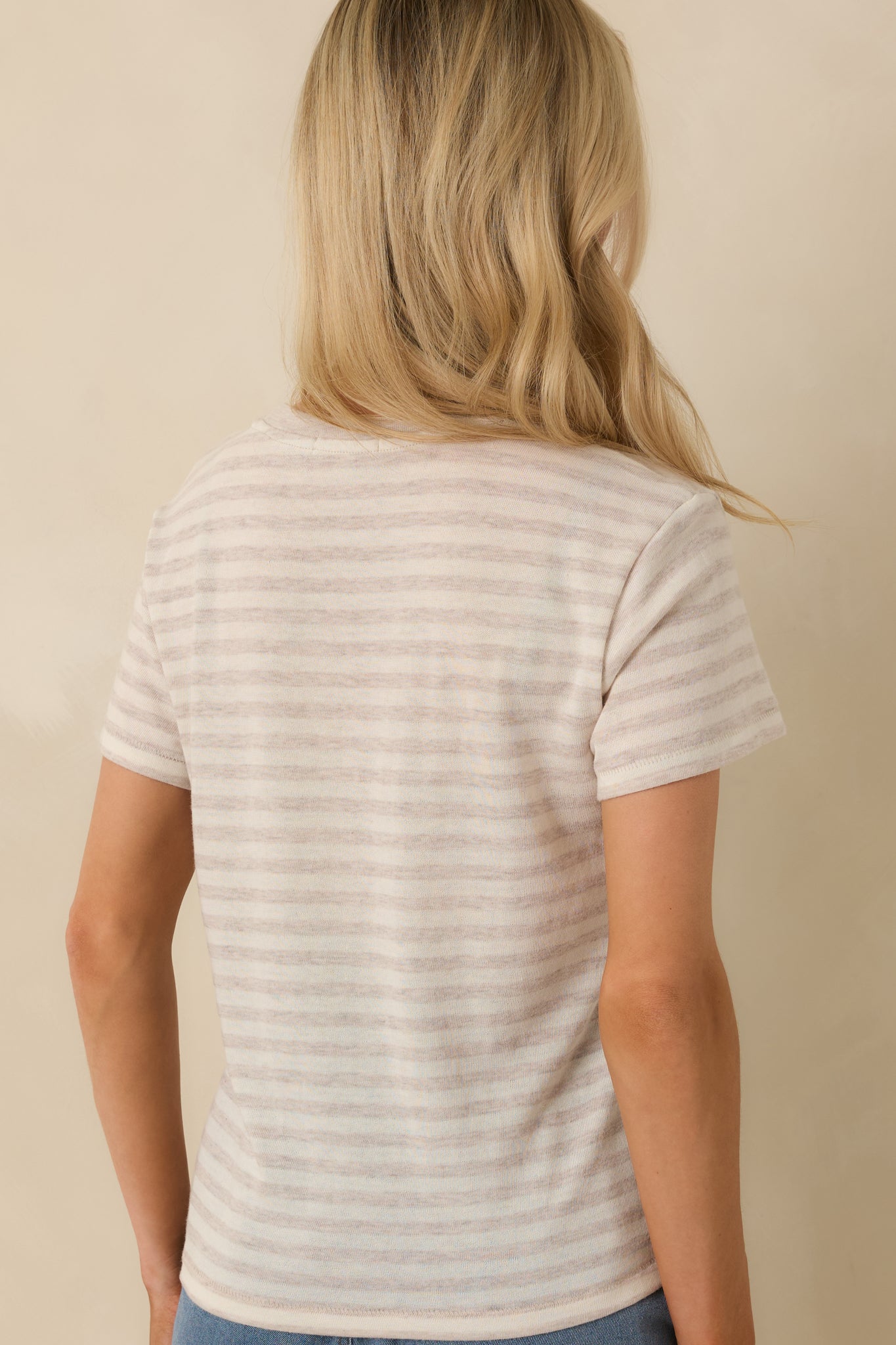 Z Supply Natural Heather Tourist Striped Tee