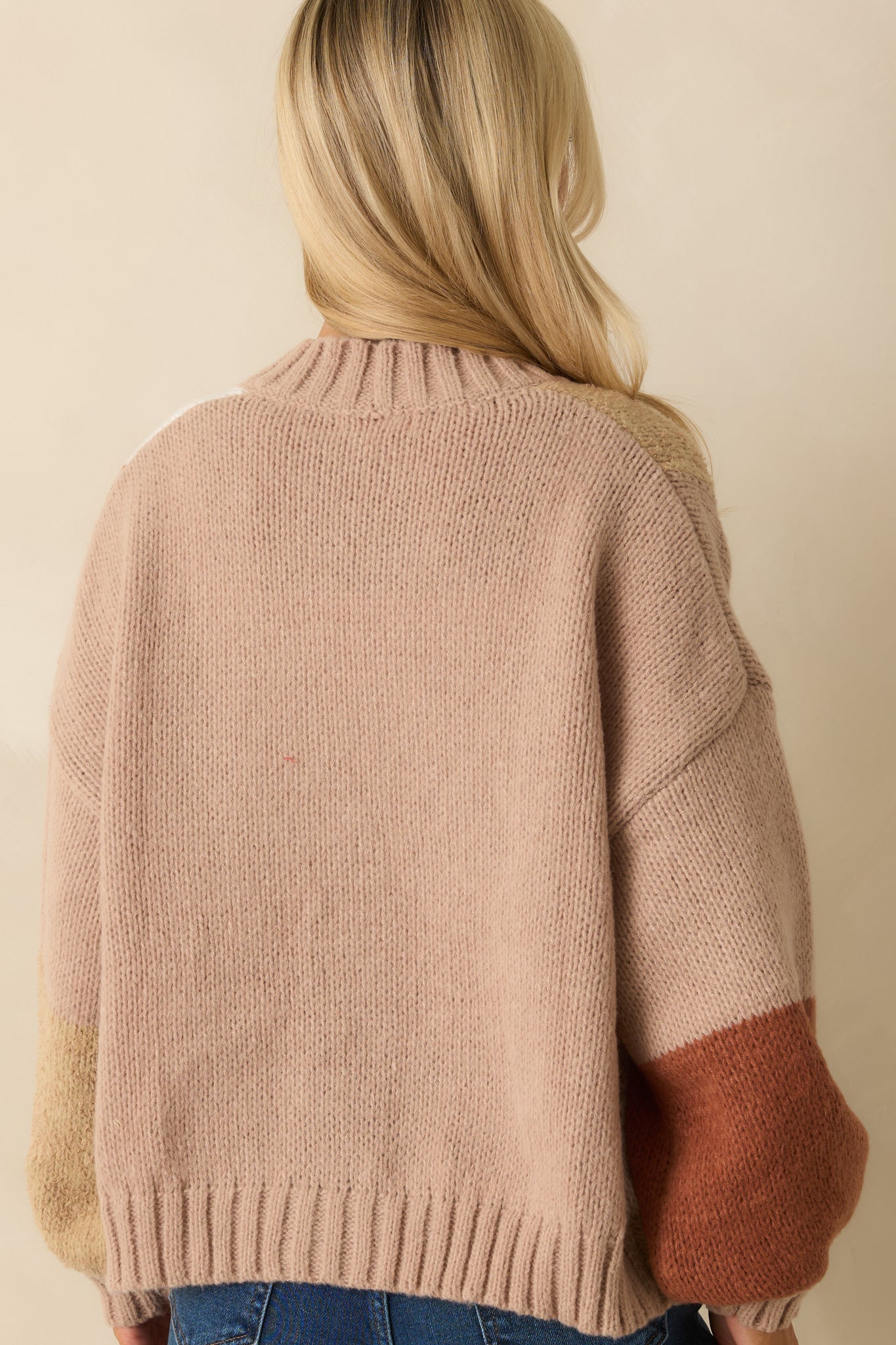 Down To Earth Taupe Knit Button Up Cardigan Sweater