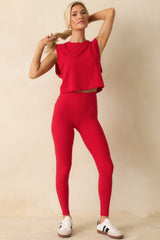 SPANX® Red Outpace Cropped Tank