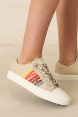 Vintage Havana Alyne Nude Multi Canvas Sneakers
