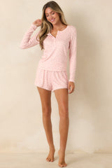 Z Supply Better Off Rosewater Pink Floral Pointelle Pajama Shorts