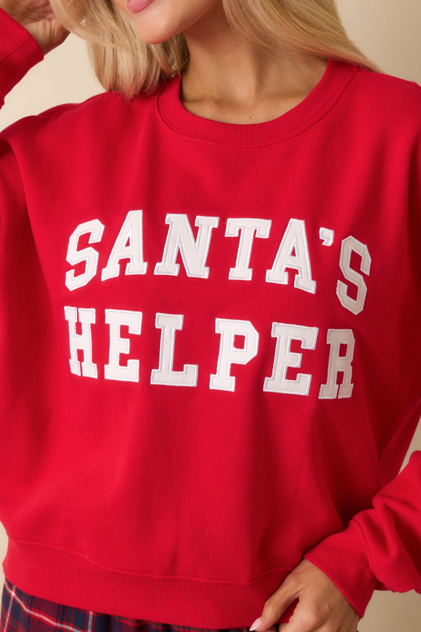 Z Supply Festive Red Festive Holiday Sweatshirt