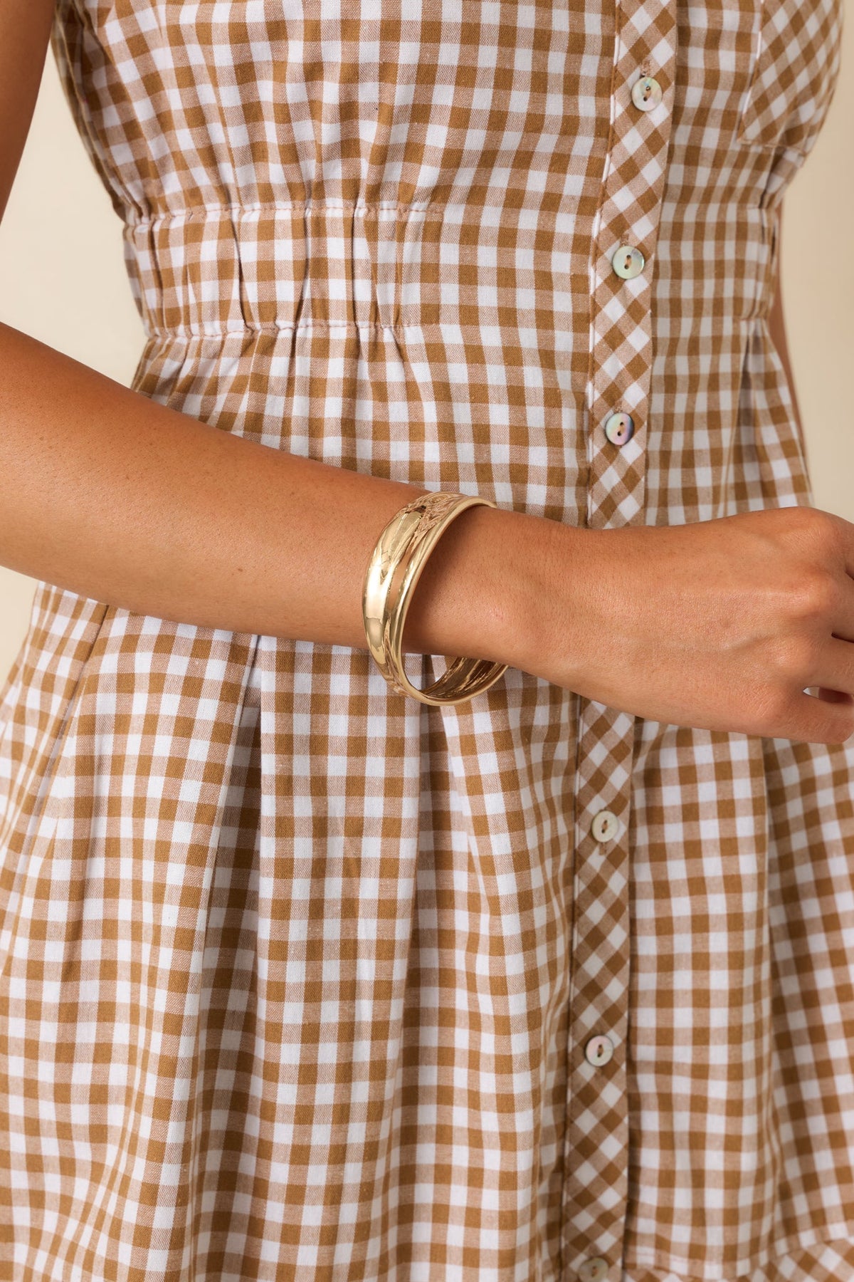 Shifting Shape Gold Sculptural Bangle Bracelet