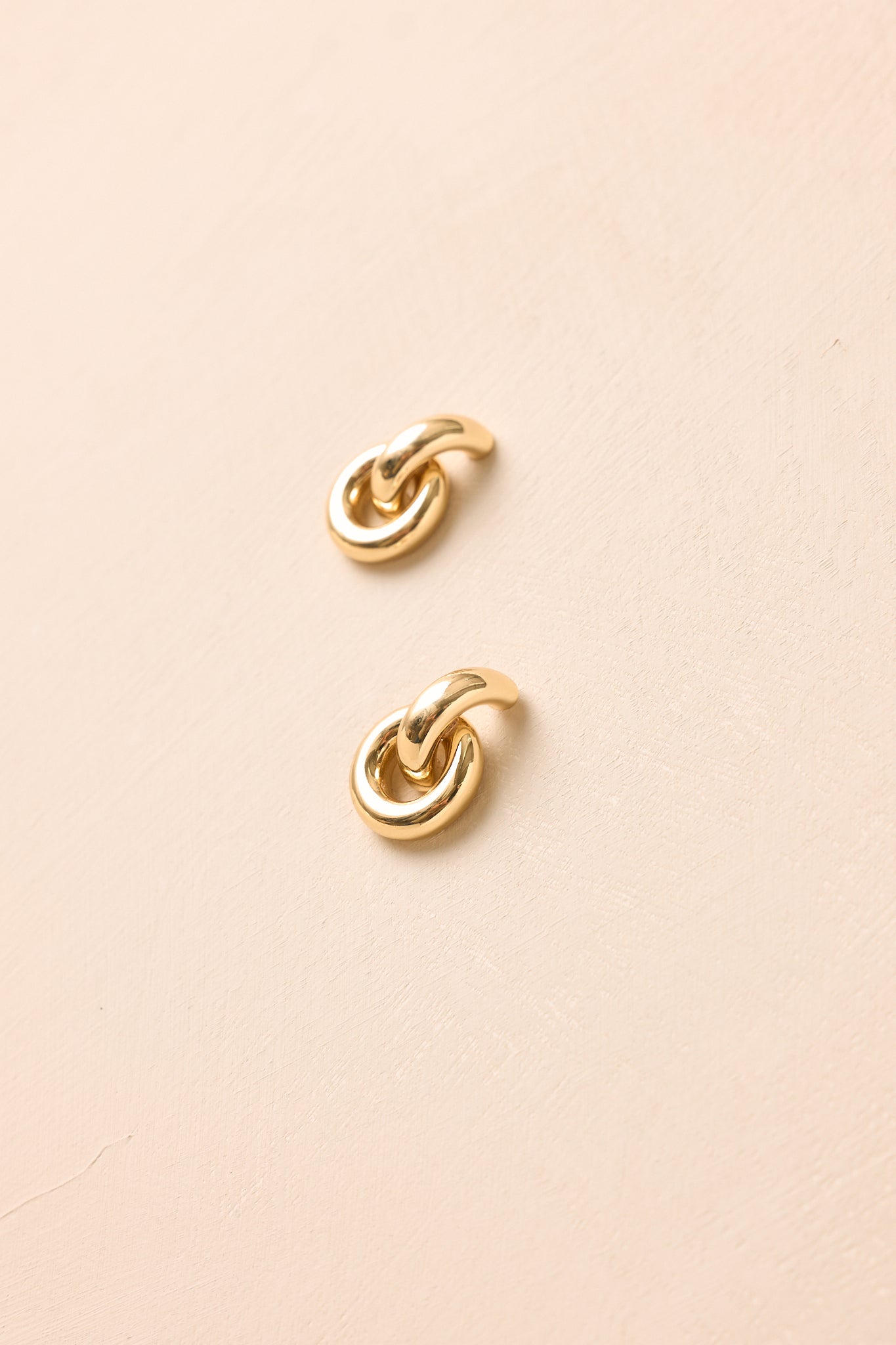 Around We Go Gold Ring Drop Earrings