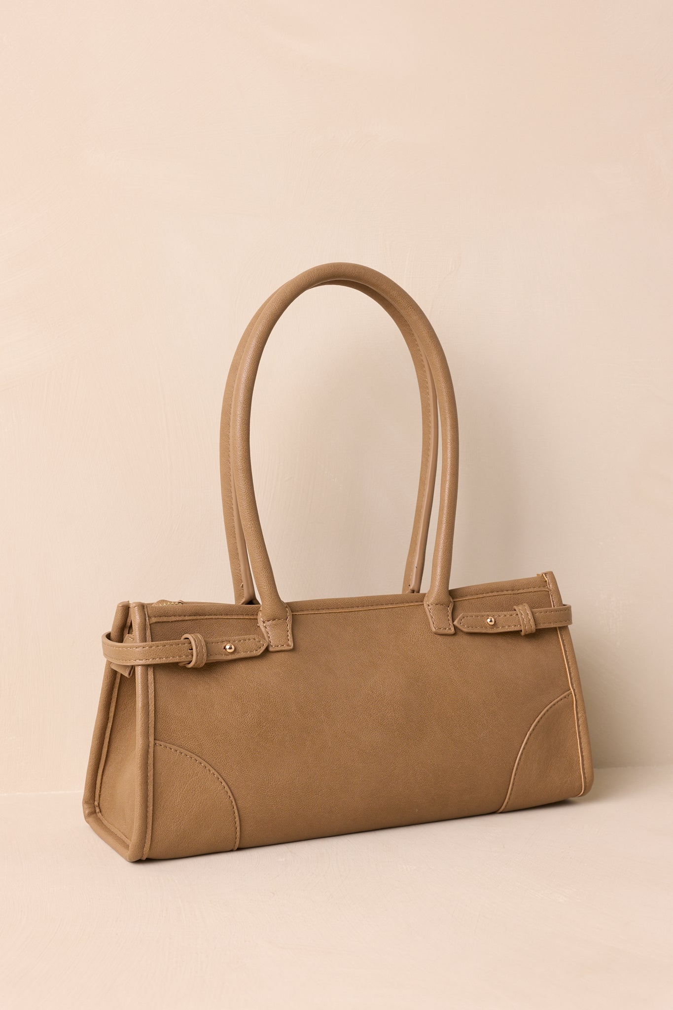 Loving What You See Light Mocha Faux Leather Handbag