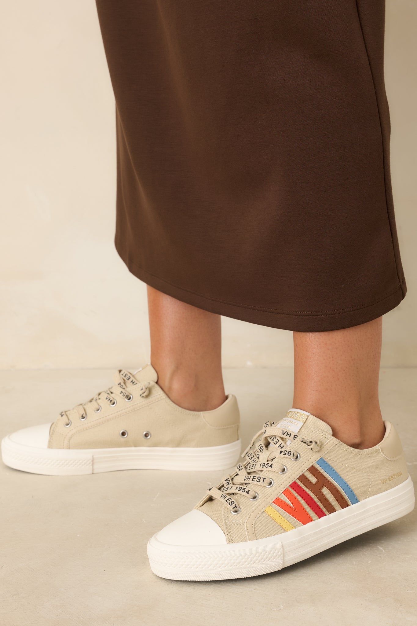 Vintage Havana Alyne Nude Multi Canvas Sneakers