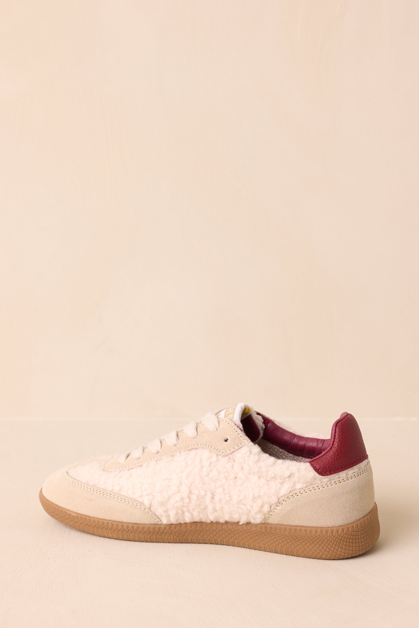 Vintage Havana Dreamer 1 Burgundy Sherpa Sneakers