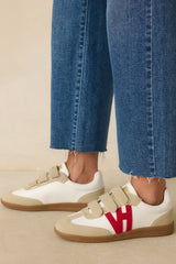 Vintage Havana Pace 4 Red Multi Three Strap Low Top Sneakers