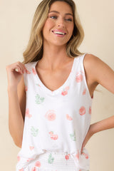 Z Supply White Spritz Pajama Tank