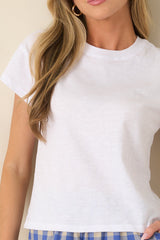Z Supply Modern White Cotton Slub Tee