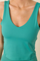 Z Supply La Palma Green Lotus Longline Top