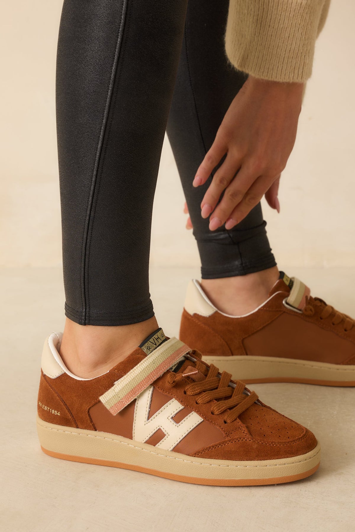 Vintage Havana Next 10 Brown Faux Suede Low Top Sneakers