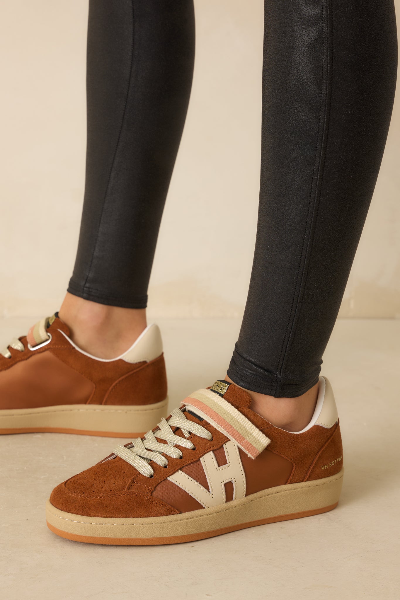 Vintage Havana Next 10 Brown Faux Suede Low Top Sneakers