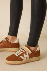 Vintage Havana Next 10 Brown Faux Suede Low Top Sneakers