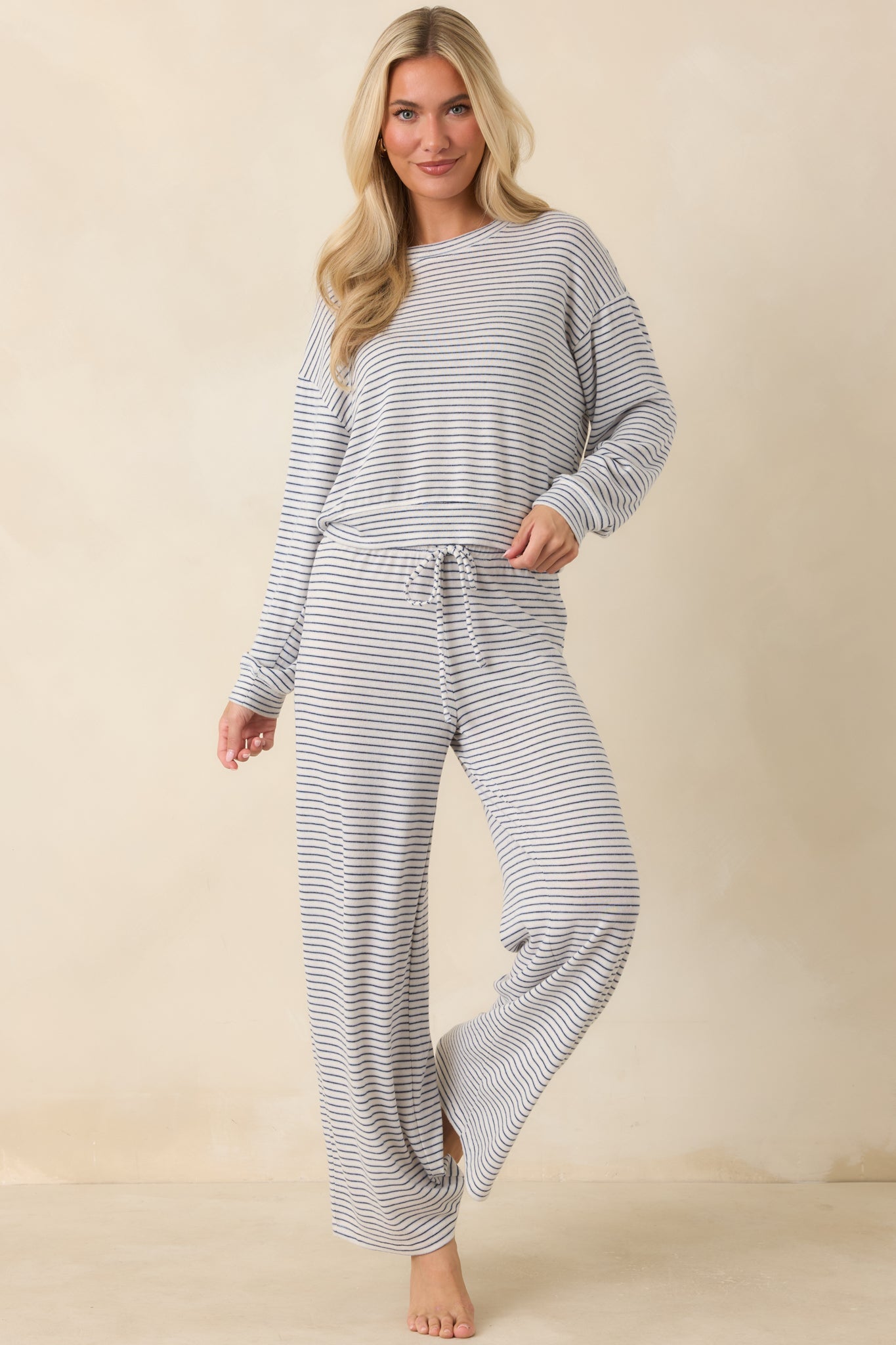 Z Supply Classic Navy Stripe Long Sleeve Top
