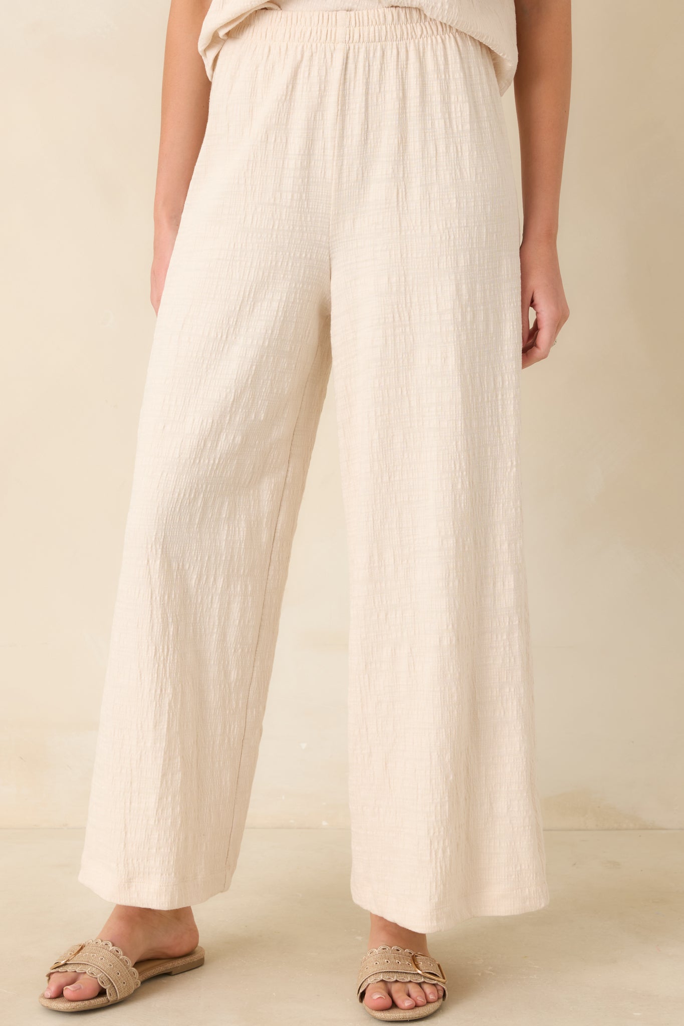 Z Supply Ivory Scout Textured Slub Pants