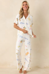 Z Supply Vanilla Ice Beach Days Pajama Top