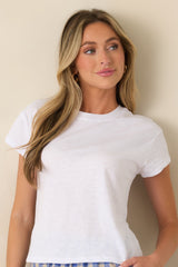 Z Supply Modern White Cotton Slub Tee